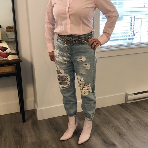 Refurbished with own design Bardot jeans - Picture 11 of 12